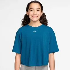 Nike Dri-Fit One Big Kid Girls Crew Neck Short Sleeve Active T-Shirt
