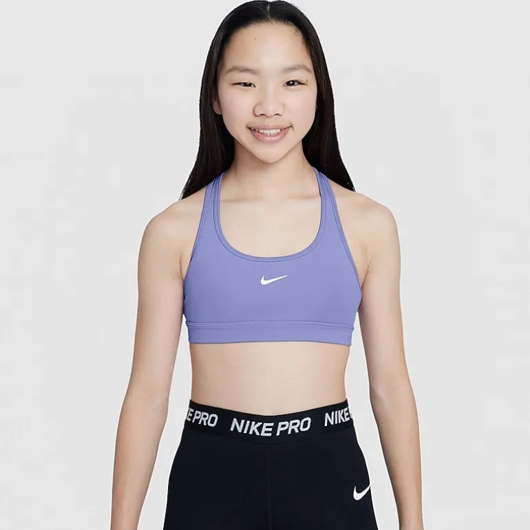 Nike Dri-Fit Swoosh Big Kid Girls Sports Bra