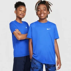 Nike Dri-Fit Swoosh Big Kid Unisex Crew Neck Short Sleeve Active T-Shirt
