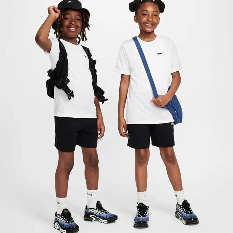 Nike Dri-Fit Swoosh Big Kid Unisex Crew Neck Short Sleeve Active T-Shirt