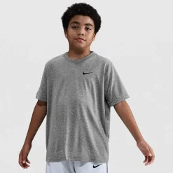 Nike Dri-Fit Swoosh Big Kid Unisex Crew Neck Short Sleeve Active T-Shirt