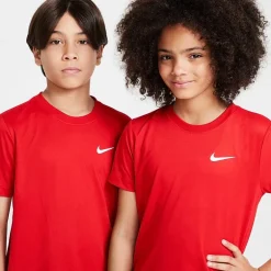 Nike Dri-Fit Swoosh Big Kid Unisex Crew Neck Short Sleeve Active T-Shirt