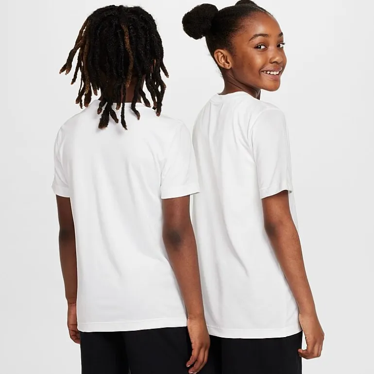 Nike Dri-Fit Swoosh Big Kid Unisex Crew Neck Short Sleeve Active T-Shirt