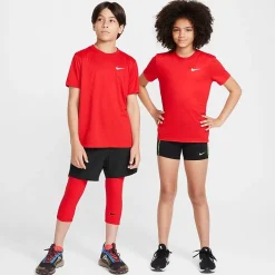 Nike Dri-Fit Swoosh Big Kid Unisex Crew Neck Short Sleeve Active T-Shirt