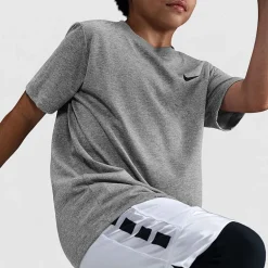 Nike Dri-Fit Swoosh Big Kid Unisex Crew Neck Short Sleeve Active T-Shirt