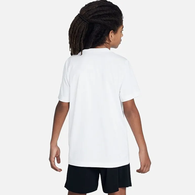 Nike Dri-Fit Swoosh Big Kid Unisex Crew Neck Short Sleeve Active T-Shirt