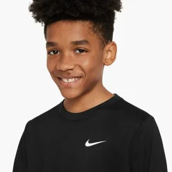 Nike Dri-Fit Swoosh Big Kid Unisex Crew Neck Short Sleeve Active T-Shirt