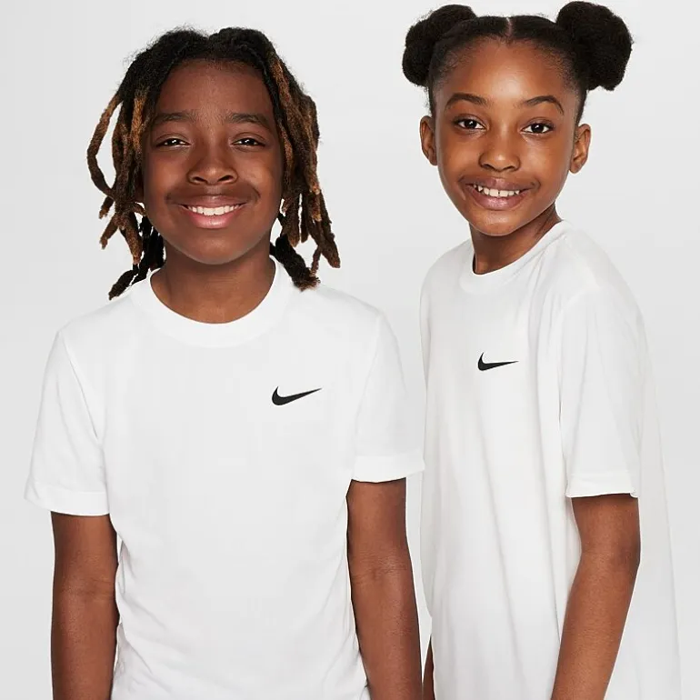 Nike Dri-Fit Swoosh Big Kid Unisex Crew Neck Short Sleeve Active T-Shirt