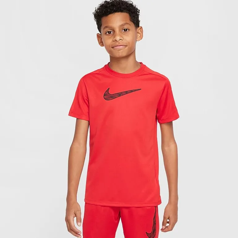 Nike Dri-Fit Trophy Big Kid Unisex Crew Neck Short Sleeve Regular Fit Graphic T-Shirt
