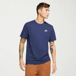 Nike Embroidered Logo Mens Crew Neck Short Sleeve Embroidered Active T-Shirt