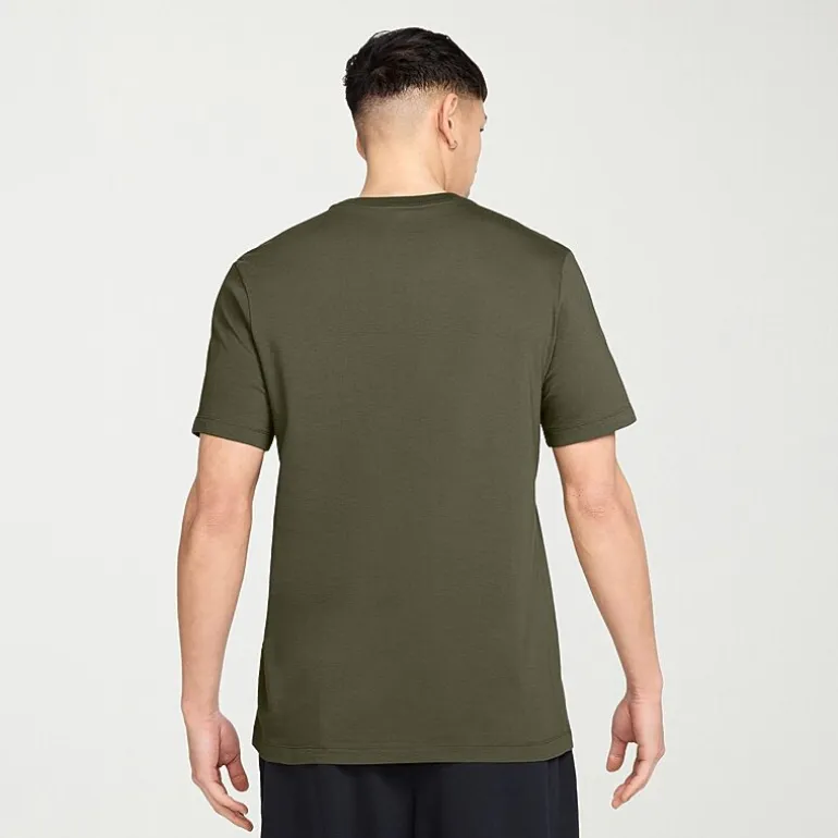 Nike Embroidered Logo Mens Crew Neck Short Sleeve Embroidered Active T-Shirt