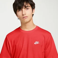 Nike Embroidered Logo Mens Crew Neck Short Sleeve Embroidered Active T-Shirt