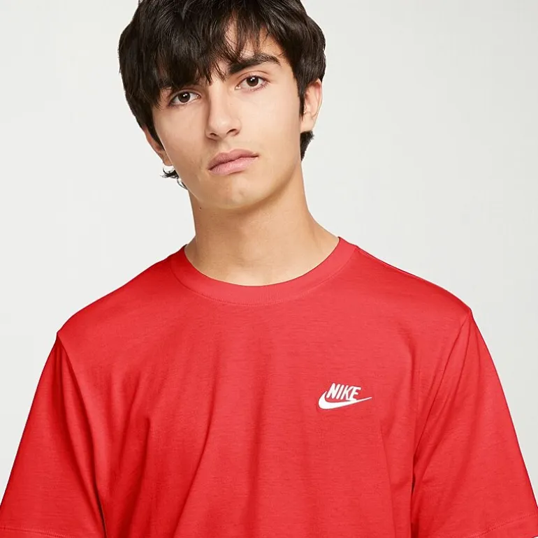 Nike Embroidered Logo Mens Crew Neck Short Sleeve Embroidered Active T-Shirt