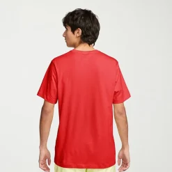 Nike Embroidered Logo Mens Crew Neck Short Sleeve Embroidered Active T-Shirt