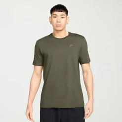 Nike Embroidered Logo Mens Crew Neck Short Sleeve Embroidered Active T-Shirt