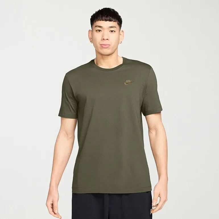 Nike Embroidered Logo Mens Crew Neck Short Sleeve Embroidered Active T-Shirt