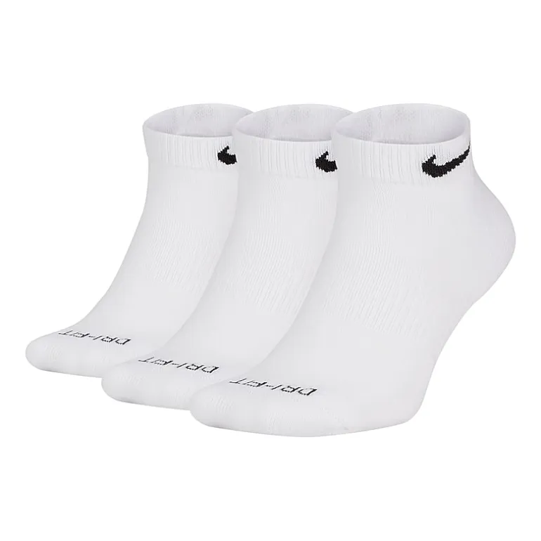 Nike Everday Plus Cushioned Unisex Adult Breathable Multi-Pack 3 Pair Low Cut Socks