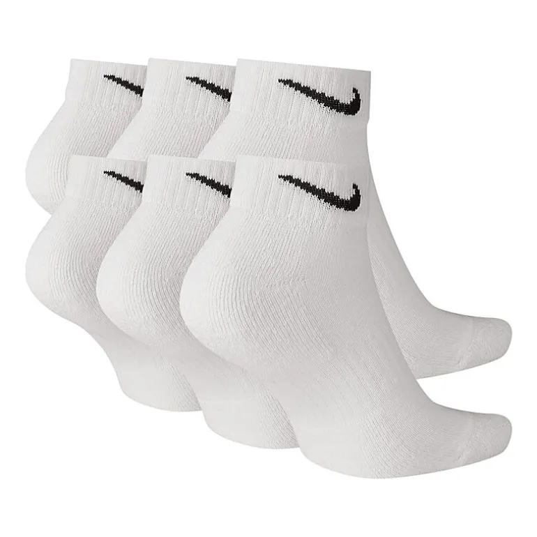 Nike Everyday Cushioned Unisex Adult Multi-Pack 6 Pair Low Cut Socks
