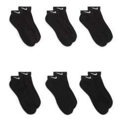 Nike Everyday Cushioned Unisex Adult Multi-Pack 6 Pair Low Cut Socks