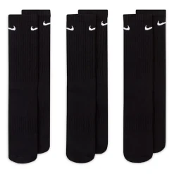 Nike Everyday Cushioned Unisex Adult 3 Pair Crew Socks