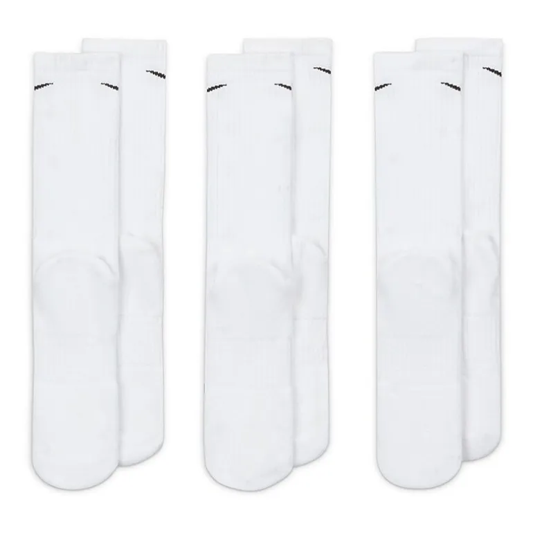Nike Everyday Cushioned Unisex Adult 3 Pair Crew Socks