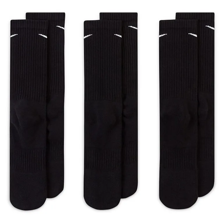 Nike Everyday Cushioned Unisex Adult 3 Pair Crew Socks