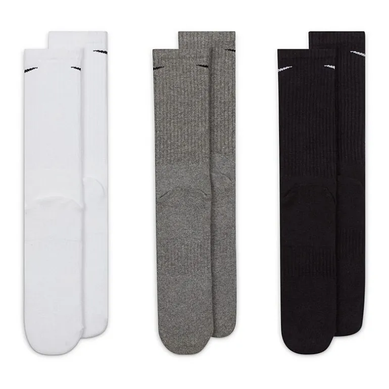 Nike Everyday Cushioned Unisex Adult 3 Pair Crew Socks
