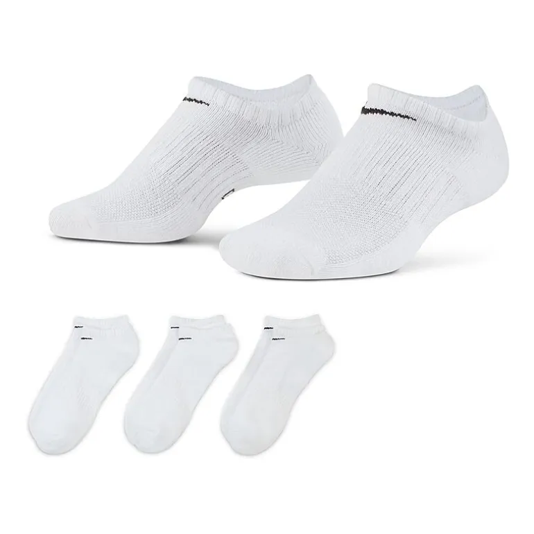 Nike Everyday Cushioned Unisex Adult Multi-Pack 3 Pair No Show Socks