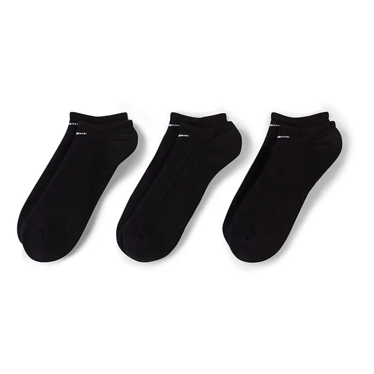 Nike Everyday Cushioned Unisex Adult Multi-Pack 3 Pair No Show Socks