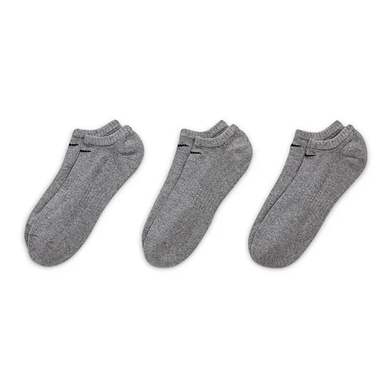 Nike Everyday Cushioned Unisex Adult Multi-Pack 3 Pair No Show Socks