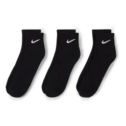 Nike Everyday Cushioned Unisex Adult Multi-Pack 3 Pair Quarter Ankle Socks