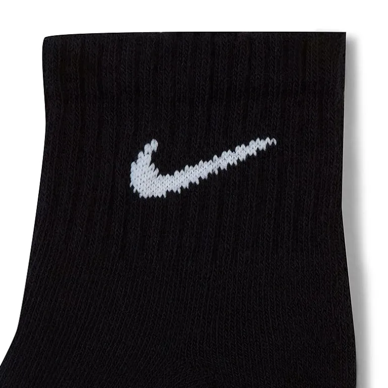 Nike Everyday Cushioned Unisex Adult Multi-Pack 3 Pair Quarter Ankle Socks