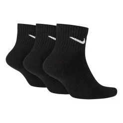 Nike Everyday Cushioned Unisex Adult Multi-Pack 3 Pair Quarter Ankle Socks