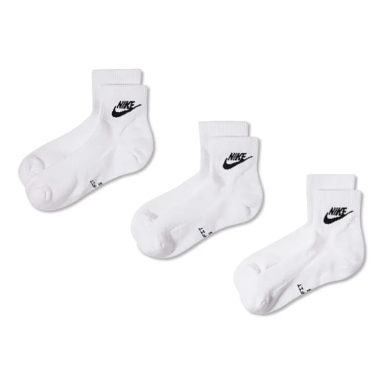 Nike Everyday Elevated Unisex Adult 3 Pair Quarter Ankle Socks