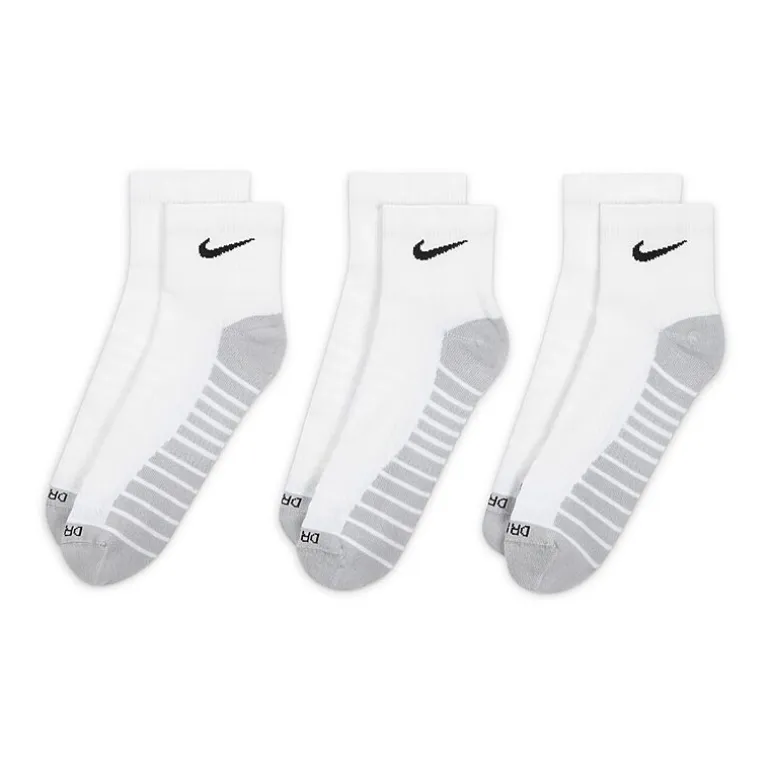 Nike Everyday Max Cushioned Unisex Adult Multi-Pack 3 Pair Quarter Ankle Socks