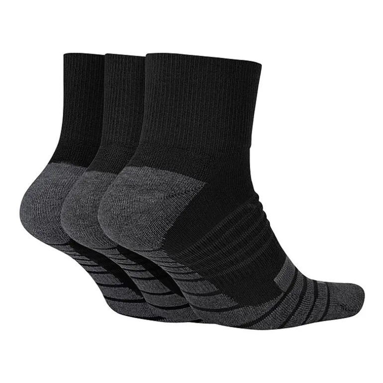 Nike Everyday Max Cushioned Unisex Adult Multi-Pack 3 Pair Quarter Ankle Socks