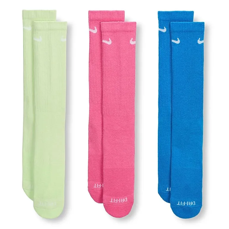 Nike Everyday Plus Cushioned Unisex Adult 3 Pair Crew Socks