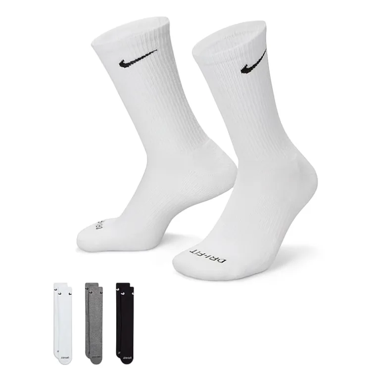Nike Everyday Plus Cushioned Unisex Adult 3 Pair Crew Socks