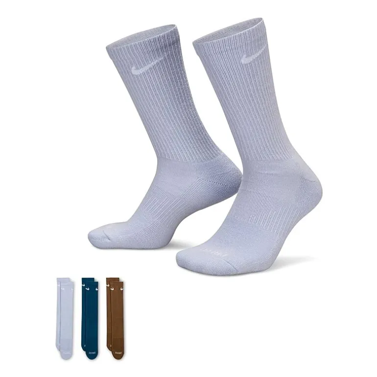 Nike Everyday Plus Cushioned Unisex Adult 3 Pair Crew Socks