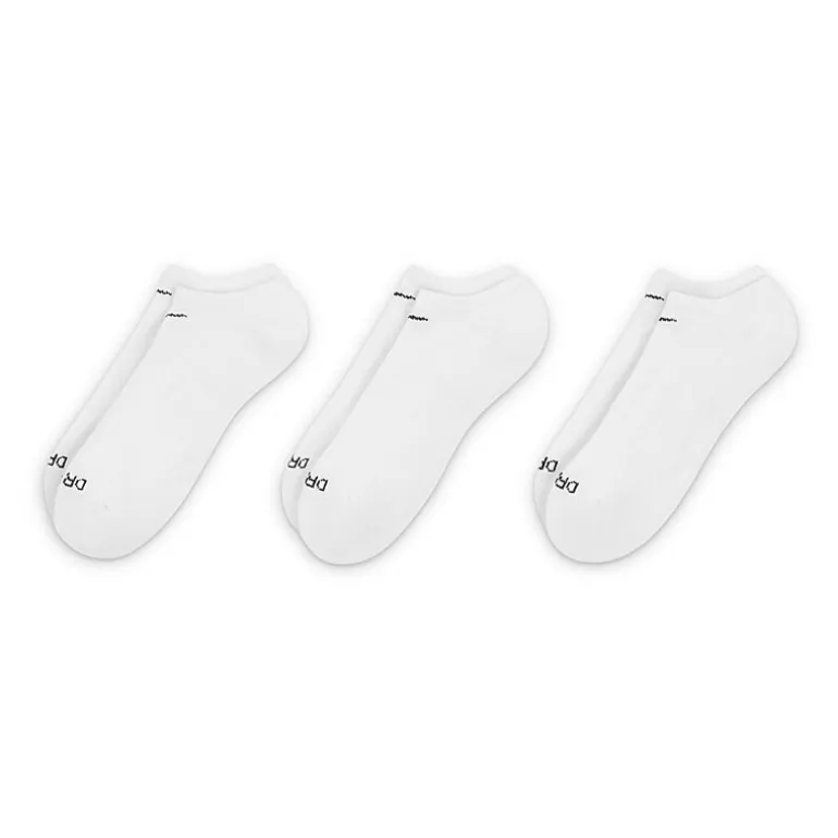 Nike Everyday Plus Cushioned Unisex Adult Multi-Pack 3 Pair No Show Socks