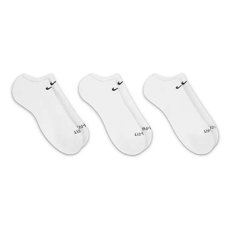 Nike Everyday Plus Cushioned Unisex Adult Multi-Pack 3 Pair No Show Socks