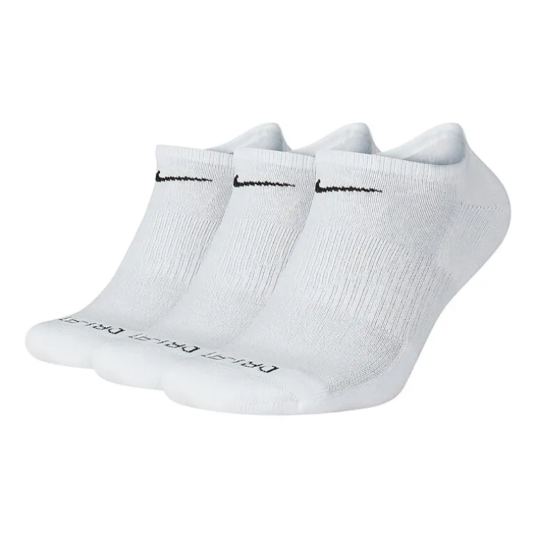 Nike Everyday Plus Cushioned Unisex Adult Multi-Pack 3 Pair No Show Socks
