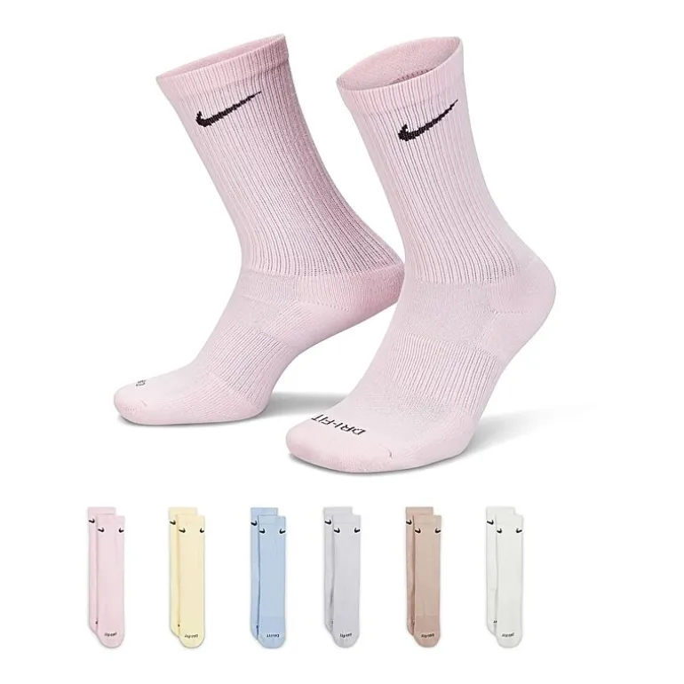 Nike Everyday Plus Cushioned Unisex Adult 6 Pair Crew Socks