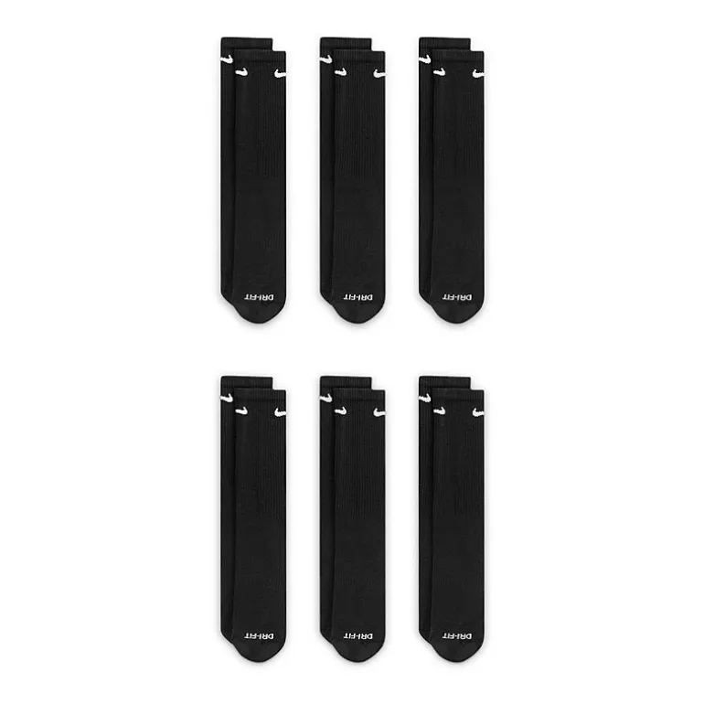 Nike Everyday Plus Cushioned Unisex 6 Pair Crew Socks