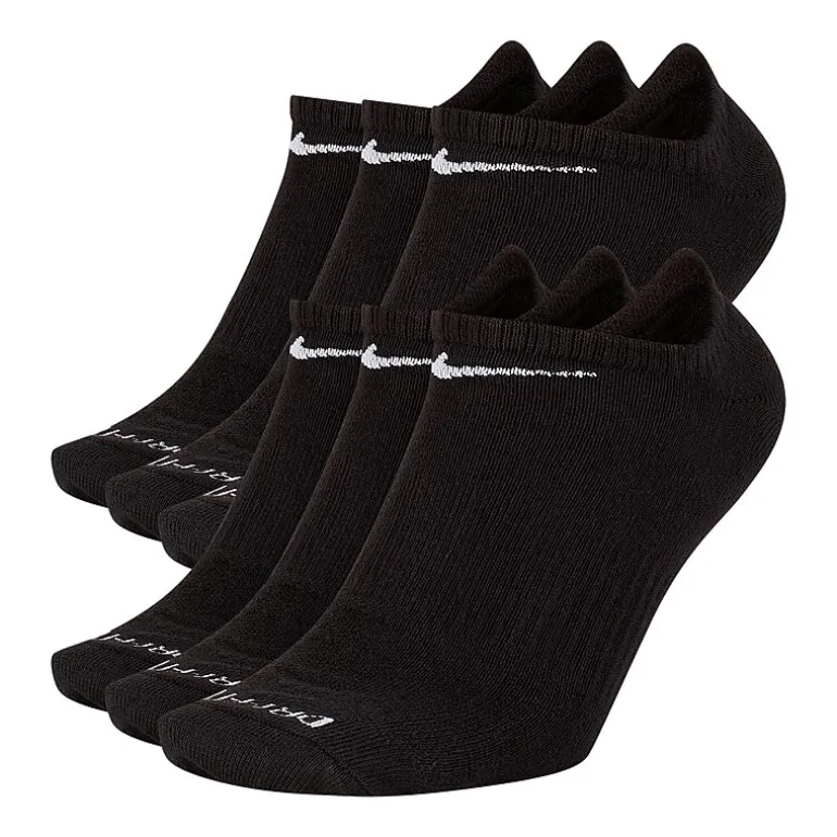 Nike Everyday Plus Lightweight Unisex Adult Multi-Pack 6 Pair No Show Socks
