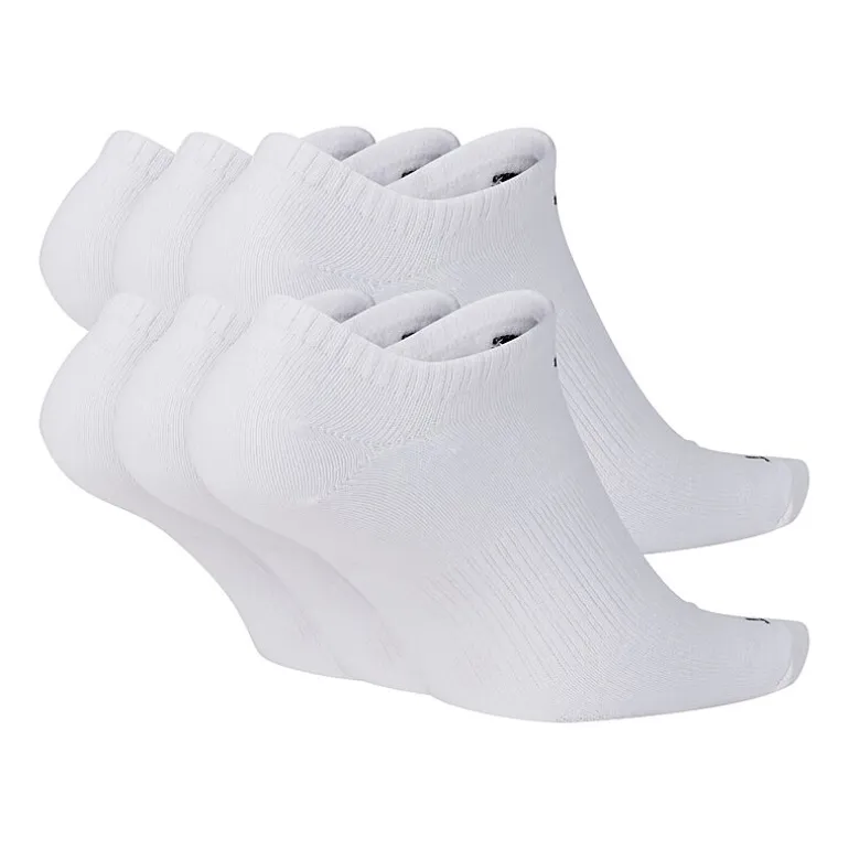 Nike Everyday Plus Lightweight Unisex Adult Multi-Pack 6 Pair No Show Socks