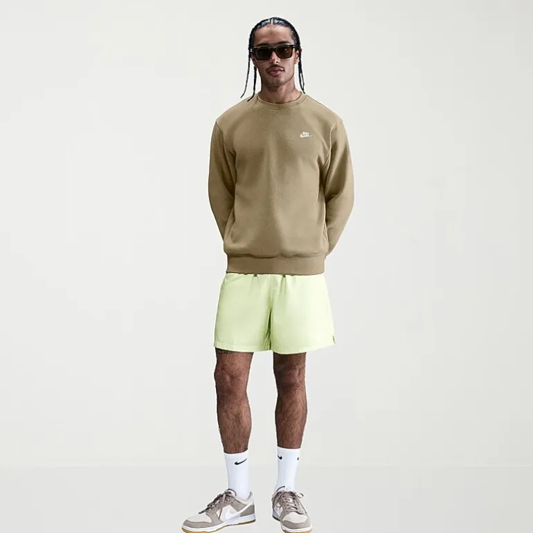 Nike Fleece Mens Crew Neck Long Sleeve Sweatshirt