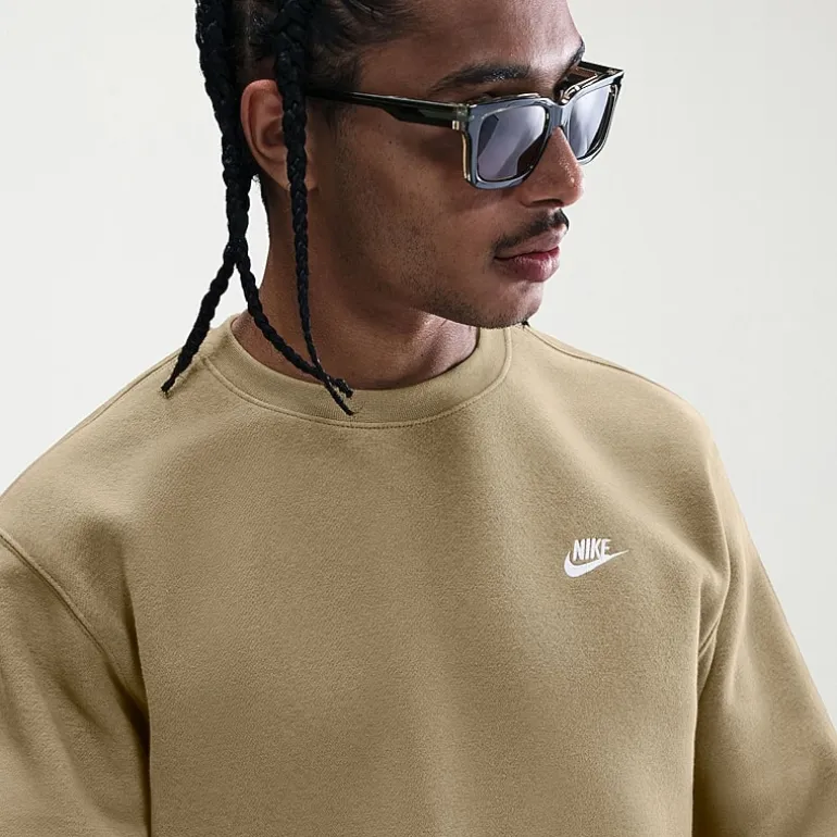 Nike Fleece Mens Crew Neck Long Sleeve Sweatshirt