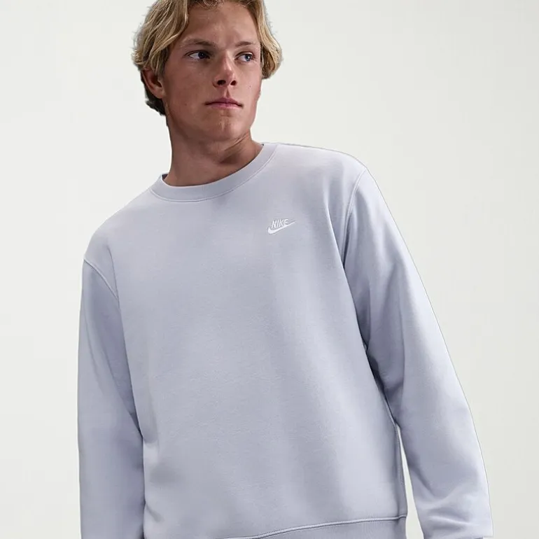 Nike Fleece Mens Crew Neck Long Sleeve Sweatshirt