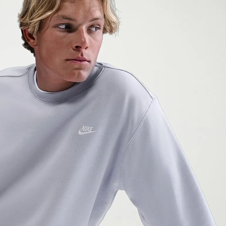 Nike Fleece Mens Crew Neck Long Sleeve Sweatshirt